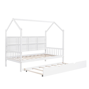 <span class=keywords><strong>Lit</strong></span> double en bois moderne et durable <span class=keywords><strong>pour</strong></span> enfants avec <span class=keywords><strong>lit</strong></span> gigogne et étagère <span class=keywords><strong>pour</strong></span> chambre à coucher, appartement, hôtel, blanc - Product Image 3
