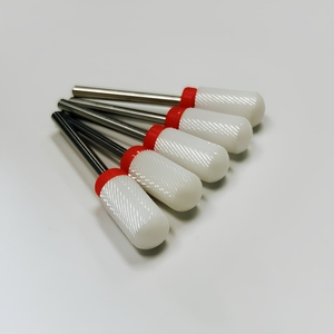 Fresa per Unghie in Ceramica, Punta Liscia Arrotondata, Grande, Adatta per Manicure, Pedicure, Cuticole e Lucidatura Gel - Product Image 1
