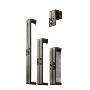 抽屉哑光黑色铝制橱柜门拉手橱柜拉手和旋钮 - Product Image 1