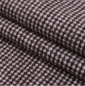 Großhandel hochwertige Polyester, maßge schneiderte 150cm Wolle Fischgräten muster Tweed glatt gefärbte Feststoffe günstigen Preis Lager Stoff/