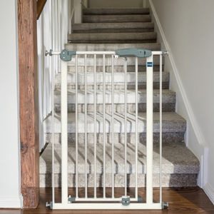 Barrière de sécurité pour bébé en acier robuste avec design multifonctionnel pour les escaliers, la cuisine, utilisation en intérieur, barrière de sécurité pour enfants - Product Image 4