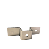 Support métallique en U UTT83, finition galvanisée au zinc, acier au carbone, collier de serrage pour applications minières intensives