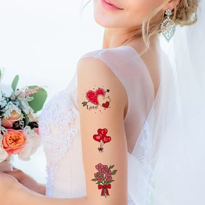 Cena romántica del Día de San Valentín, accesorios para fotos, nuevo stock transfronterizo, pegatina de <span class=keywords><strong>tatuaje</strong></span> temporal para el Festival de Tanabata - Product Image 4