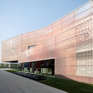 Revestimiento de Fachada Metálica Perforada, Revestimiento de Paredes Cortina, Revestimiento Exterior de Edificios, Panel Arquitectónico Exterior - Product Image 1