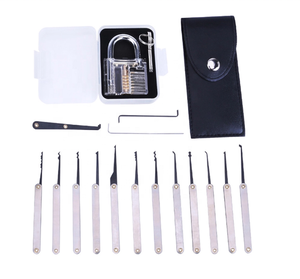 AJF <span class=keywords><strong>Serrurier</strong></span> Professionnel Déverrouillage Serrure Pick Set Clé Extracteur Outil 15 pièces Ensemble de sélection de Serrure - Product Image 3