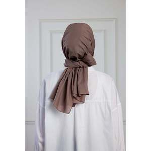 ผ้าพันคอผ้าฝ้ายแท้สีมิงค์เข้ม - Product Image 1