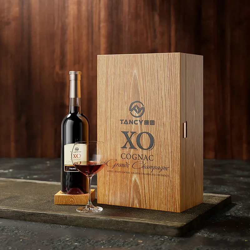 Wholesale Customize Luxury Mdf Wine Wooden Boxes Piano Finish Lacquer Whiskey Wine Box For Wine Gift Packing