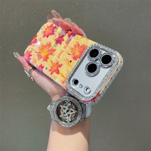 Funda para Teléfono con Diseño IMD Electrochapado, para Modelos 17, 16, 15, 14 y 13, Anti-Caídas, a Prueba de Golpes, con Diamantes en la Cámara - Product Image 6