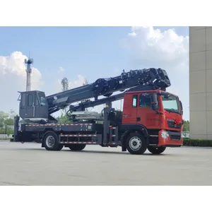 Jiuhe 45vk Vrachtwagen Gemonteerd Antenne Telescopische Toegang Manlift Emmer Boom Lift Vrachtwagen Chinese Lift Lift Platform