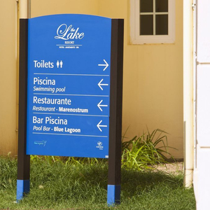 Letreros direccionales con revestimiento antigrafiti para áreas <span class=keywords><strong>de</strong></span> alto vandalismo, baños <span class=keywords><strong>de</strong></span> tránsito público <span class=keywords><strong>de</strong></span> hospitales, acero inoxidable duradero IP65 - Product Image 4