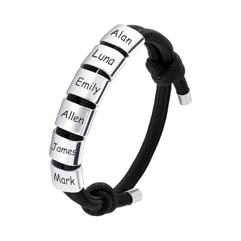 black Six beads