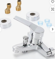 Nouveau Robinet de Douche Mural Monocommande Chaud/Froid avec Jets Doux et Pluie pour Bain