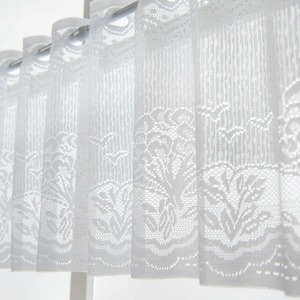 Lace <b>Curtain</b> White <b>Forest</b> 100% Fabric Plants And Flowers Pattern Rod Installation Translucent Living Room Bedroom Study - Product Image 3