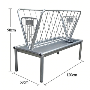 Mangiatoia per Foraggio di Pecore con Vassoio, Resistente, per Cavalli, Pony, Capre, Vitelli, Attrezzatura per Allevamento - Product Image 2