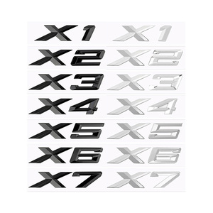 Pegatinas para <span class=keywords><strong>insignia</strong></span> de maletero de coche, nuevo estilo, ABS, letras X1, X2, X3, X4, X5, X6, X7 GT, emblema para <span class=keywords><strong>BMW</strong></span> - Product Image 1
