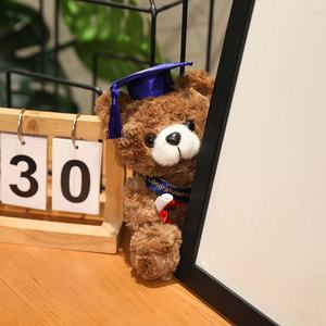 Oso de Peluche Marrón con Diseño de Gorro de <span class=keywords><strong>Doctor</strong></span>, Relleno de Algodón PP, Material Suave, Alivio del Estrés, Unisex, 18 cm de Altura, Regalo de Graduación - Product Image 4