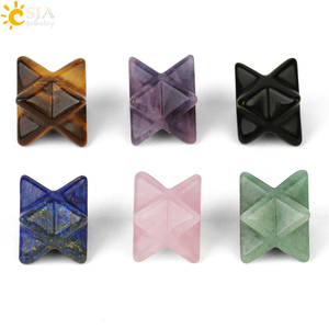 Csja Bán Buôn Đồ Trang Sức Phụ Kiện Chakra Wiccan Năng Lượng Tự Nhiên Chữa Bệnh Tinh Thể Sao Đá Merkaba Cho Tự Làm G183 - Product Image 2