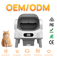 Caixa de Areia Inteligente para Gatos com Limpeza Automática, Grande Espaço, Abertura Superior, Controle por APP, Sensor de Segurança, Fácil Limpeza, OEM ODM