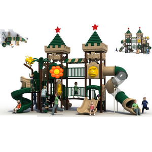 Treehouse House Playhouse Set Commercial Plastic Swing Sets Playground Outdoor Kids Under Cover - Product Image 3