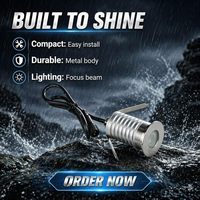 Lumière LED encastrée pour extérieur IP67 12V/24V 1W, pour escalier, mur, cour, allée, jardin, sol, en aluminium, dimmable