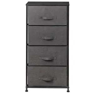 STAR CREATION New Design Wholesale Price Fabric Cubiker Dresser Storage Tower 4 Drawers