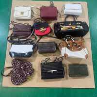 Sacs à main de luxe d'occasion en cuir PU de créateur, sacs de seconde main internationaux, lots mixtes de marques pour femmes et adultes, export en gros