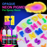 TIMESRUI12 Couleurs Opaque Fluorescent Résine Colorant Néon Résine Époxy Colorant Néon Réactif UV pour la Fabrication de Bijoux, Bricolage Artisanat
