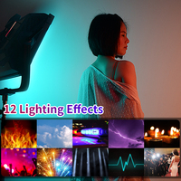 Panel led de 2800-9990K con atenuación DMX skyblue, luz de grabación de película de vídeo para estudio con 360 colores para iluminación de transmisión de TV S120 AI-5000C