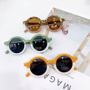 Lunettes de soleil pour bébés de haute qualité, vente en gros, lunettes de soleil mignonnes pour garçons et filles, lunettes de soleil pour enfants UV400, lunettes de soleil rondes pour enfants - Product Image 1