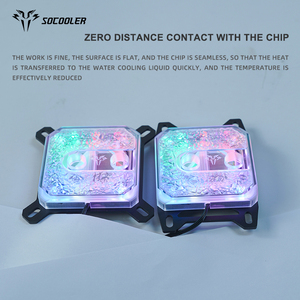Refroidisseur liquide pour processeur Socooler C59X-INTEL 5V Premium Copper, pour PC de jeu, haute performance, tête de refroidissement par eau, ventilateur de boîtier d'ordinateur 4 broches - Product Image 5