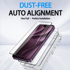 Manufacturer Custom Auto Alignment Tool Tempered Glass <b>Screen</b> <b>Protector</b> for iPhone 18 Dust Free Dirt-resistant Easy Installation - Product Image 2