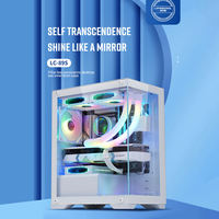 New Design PC Gaming ATX Cases & Towers Computer CPU Server Chassis Towers Tempered Glass Metal Cabinet for Desktop