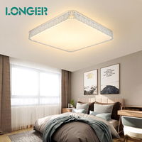 Plafonnier LED intelligent à intensité variable de style moderne en forme carrée, application Tuya, éclairage RGB pour la maison, la chambre à coucher, le salon