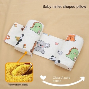 <span class=keywords><strong>Oreiller</strong></span> <span class=keywords><strong>de</strong></span> soutien pour la tête <span class=keywords><strong>de</strong></span> bébé en coton 100% tricoté anti-roulement à motif animal - Product Image 2