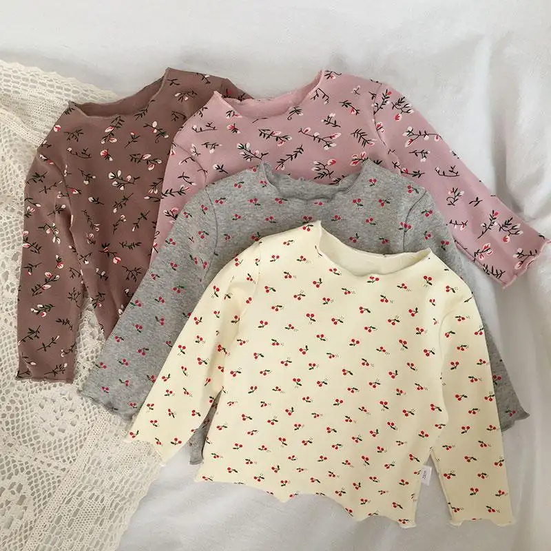 Yiwu Yiyuan, prendas de vestir, camisas de algodón para niñas pequeñas, topbaby floral, camisas de manga larga para niñas, ropa para niñas de 6 a 9 años