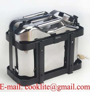 Bidon en acier inoxydable de 10 litres pour 4x4/voiture/moto/bateau/camping, 2,64 gallons, transporteur de carburant diesel, essence, <span class=keywords><strong>eau</strong></span> - Product Image 2