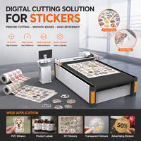 Máquina de corte digital CNC para pegatinas de cartón, gráficos, papel, vinilo y plotter con función de corte suave