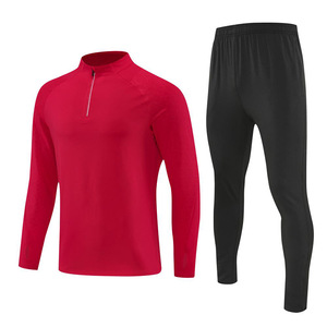 Ensemble de course à manches longues en polyester grande taille pour <span class=keywords><strong>homme</strong></span>, <span class=keywords><strong>tenue</strong></span> de match de football printemps/automne/hiver - Product Image 3