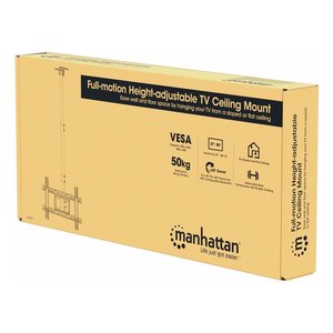 ขายึดทีวีติดเพดาน รับน้ำหนักได้ 50 กก. VESA 600x400 ปรับได้ทุกทิศทาง สีดำ ขนาด 80 นิ้ว - Product Image 2