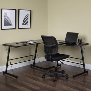 <span class=keywords><strong>Amazon</strong></span> venta caliente en forma de L <span class=keywords><strong>escritorio</strong></span> de la <span class=keywords><strong>computadora</strong></span>, fábrica en Guangzhou - Product Image 6