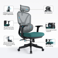 Chaise de bureau ergonomique en maille pivotante, ensemble table et chaise de bureau, certifiée BIFMA, confortable, avec support lombaire réglable pour cadres