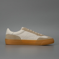 Nouvelles chaussures de skate rétro en cuir de vachette véritable respirant, polyvalentes, antidérapantes, sportives, décontractées, faites à la main