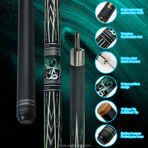 CueMall Fiberglass <b>Pool</b> Cue 58" Professional <b>Pool</b> <b>Stick</b> 12.5mm 4-Layer Tip Low Deflection Cue <b>Stick</b>, Billiard Cue <b>Sticks</b> - Product Image 2