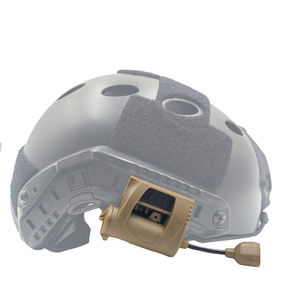 Casco Táctico DFA02 con Iluminador LED Rojo, Verde, Blanco e Infrarrojo, Material Superior de Gamuza para Caza - Product Image 1