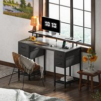 Bureau d'ordinateur avec tiroir et prises de courant support pc table d'ordinateur bureau d'angle meubles
