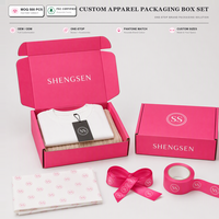 Boîtes d'emballage en carton ondulé pliables avec logo personnalisé pour vêtements, boîtes d'expédition, livraison, papier et carton Snow Pear