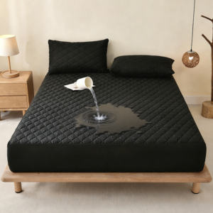 Protège-matelas en microfibre de polyester imperméable, respirant, épais et doux pour la peau, pour lit, vente en gros à prix réduit - Product Image 1