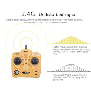 Luckytoys Huina 1576 Xây Dựng Xe Tải Bán Hợp Kim 8H RC Xe Nâng Phẳng Xe Tải 1/10 RC Kỹ Thuật Xe Với <span class=keywords><strong>Trax</strong></span> Slash - Product Image 4