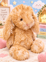 En gros, Peluche Lapin à Poils Longs Édition Limitée JC, Version Haut de Gamme, avec Base Lestée, Luxe Gothique, Cadeau de Noël