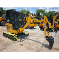Mini-excavatrice d'occasion CAT302, 2 tonnes, petite excavatrice sur chenilles, excavatrice compacte aux performances stables